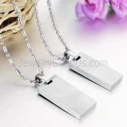 Pendentifs Rectangulaires En Titane, Or Rose Et Noir, « Make & A Vow », Avec Strass Et Chaînes Offertes C728