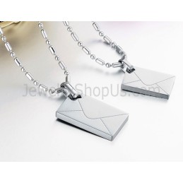 Pendentifs Rectangulaires En Titane Or Rose Avec Lettres Et Chaînes Gratuites, Avec Strass Et Chaînes Gratuites C726