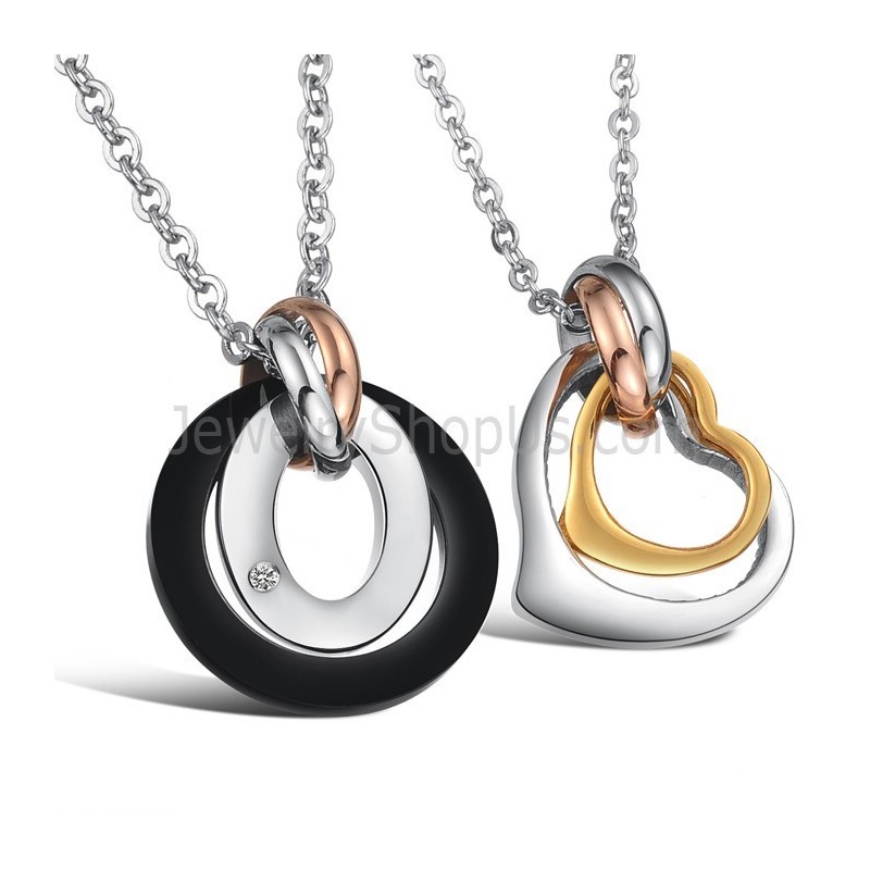 Bagues En Titane Et Pendentifs « Amoureux Amoureux » Avec Strass Et Chaînes Gratuites C606 Bagues En Titane Et Pendentifs « Amoureux Amoureux » Avec Strass Et Chaînes Gratuites C606