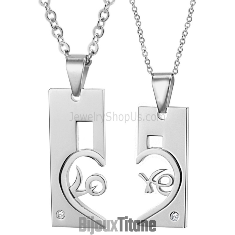 Pendentifs Rectangulaires En Titane Et Argent, Pendentifs En Forme De Cœur, Diamants Et Chaînes Gratuites C539 Pendentifs Rectangulaires En Titane Et Argent, Pendentifs En Forme De Cœur, Diamants Et Chaînes Gratuites C539
