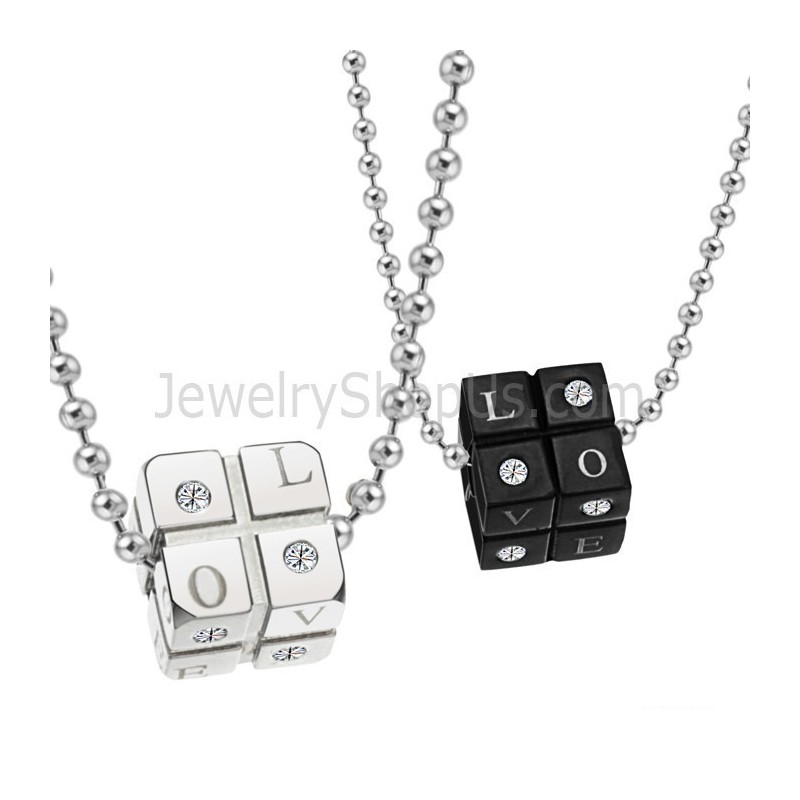 Pendentifs En Titane Noir Et Argent Avec Chaînes Gratuites C309 Pendentifs En Titane Noir Et Argent Avec Chaînes Gratuites C309