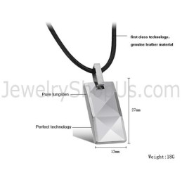 Pendentif En Argent Tungstène Au Design Complexe Et Multifacettes C630