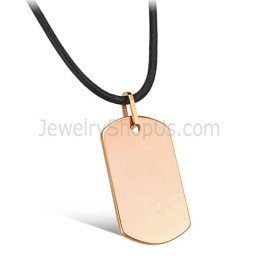 Pendentif En Tungstène Or Rose C633