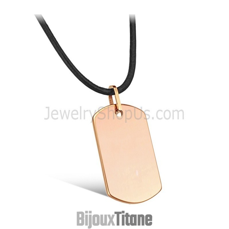 Pendentif En Tungstène Or Rose C633 Pendentif En Tungstène Or Rose C633