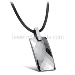 Pendentif En Argent Tungstène Poli C632