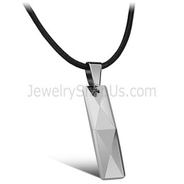 Pendentif En Argent Tungstène Au Design Complexe Et Multifacettes C629