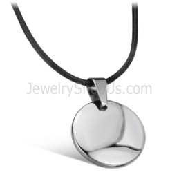 Pendentif En Tungstène Poli Wx637