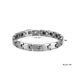 Bracelet De Santé Magnétique En Tungstène Poli C945