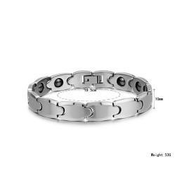 Bracelet De Santé Magnétique En Tungstène Poli C945
