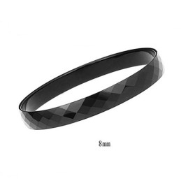 Bracelet Jonc En Tungstène Noir Poli C888