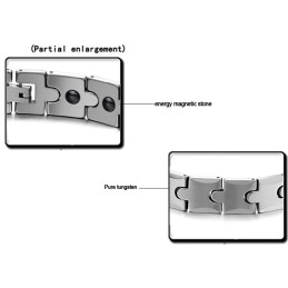 Bracelet De Santé À Énergie Magnétique En Tungstène Et Maillons De Blé C440