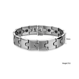 Bracelet De Santé À Énergie Magnétique En Tungstène Et Maillons De Blé C440