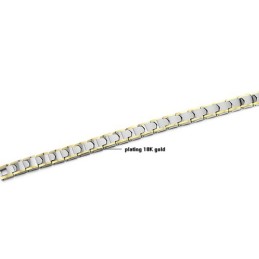 Bracelet À Maillons En Argent Tungstène Plaqué Or 18 Carats C933