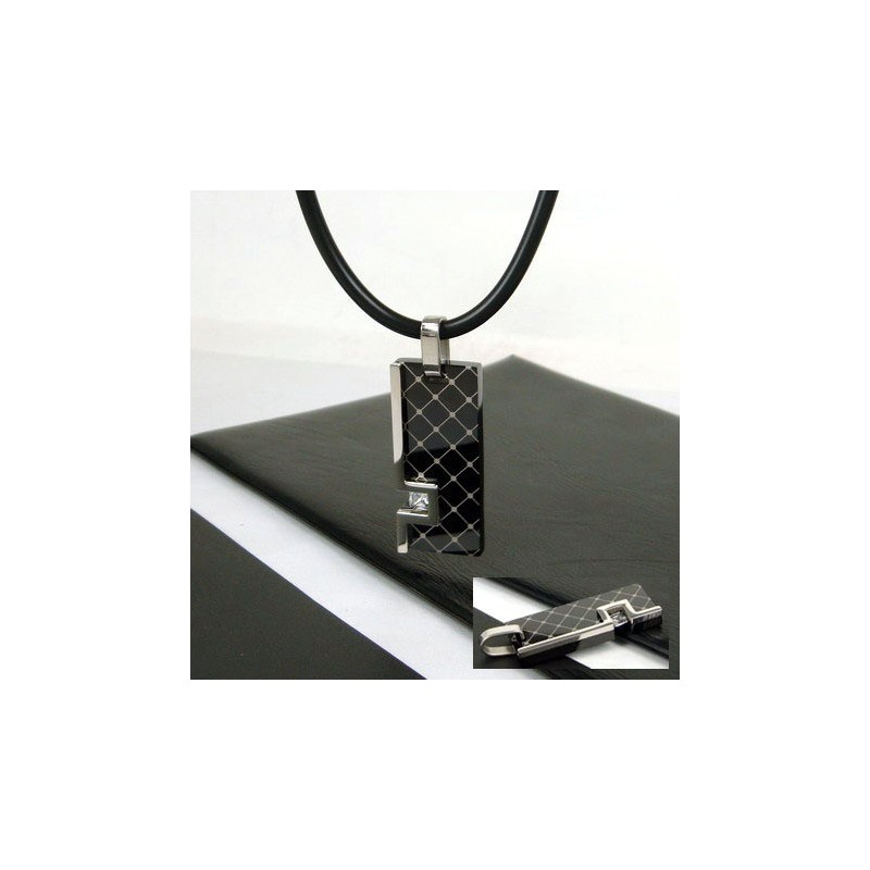 Collier Pendentif En Titane Pur Avec Pierres Précieuses Pour Homme, Cadeau Unique Collier Pendentif En Titane Pur Avec Pierres Précieuses Pour Homme, Cadeau Unique