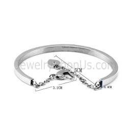 Bracelet Réglable En Titane (Noir, Argent, Or Rose) Bg810