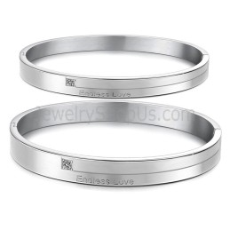 Bracelets Couple Tatanium « Endless Love » Avec Strass C870
