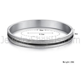 Bracelets Couple Tatanium Or Rose Et Noir C869