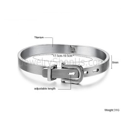 Bracelet Ceinture En Titane À Longueur Réglable C969