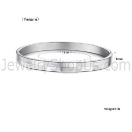 Bracelets Couple À Grille Simple En Titane C855