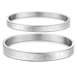 Bracelets Couple En Titane Avec Étoiles C863