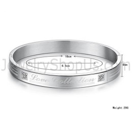 Bracelets Couple Tatanium « Love Collection » Avec Strass C849