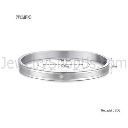 Bracelets Couple Tatanium « Ture Love Forever » Avec Strass C861