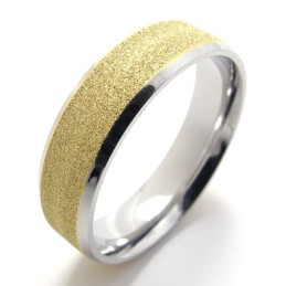 Bague En Titane Avec Perles Colorées