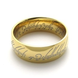 Bague En Titane Gold Lord