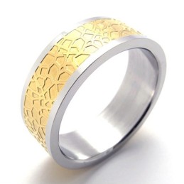 Bague En Titane Doré