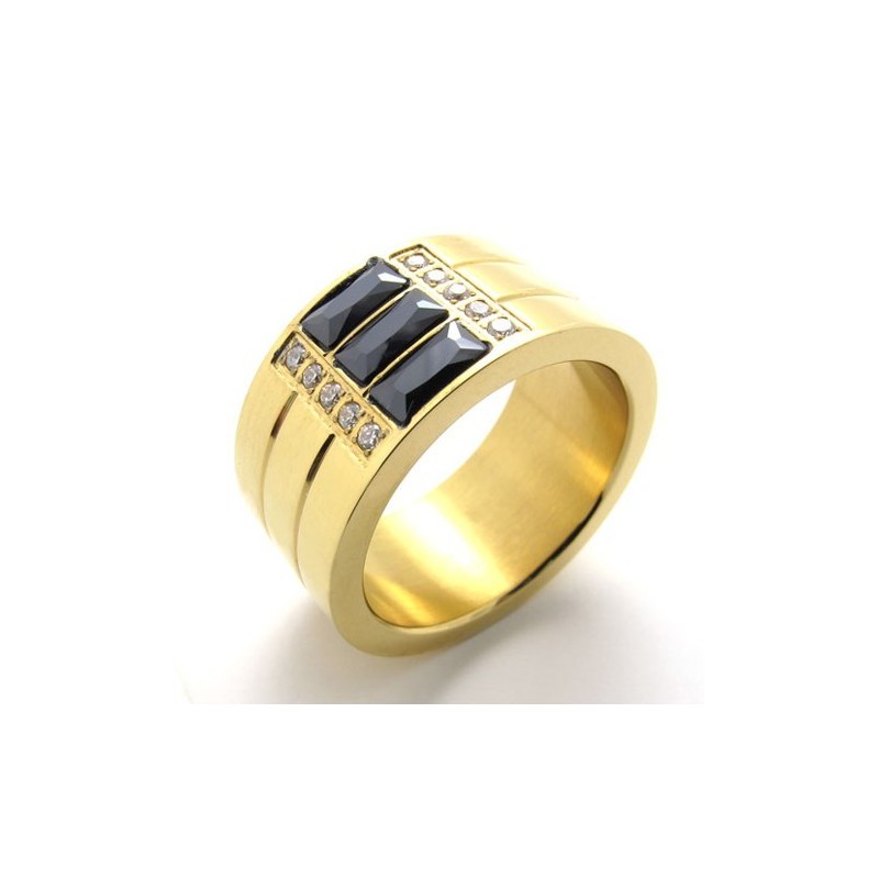 Bague En Titane Doré Bague En Titane Doré