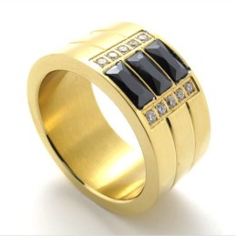 Bague En Titane Doré