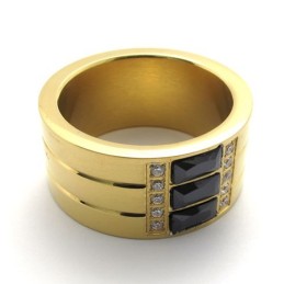 Bague En Titane Doré