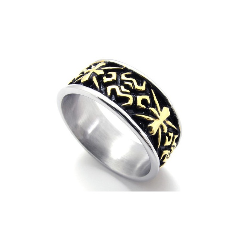 Bague Vintage En Titane Et Or Bague Vintage En Titane Et Or