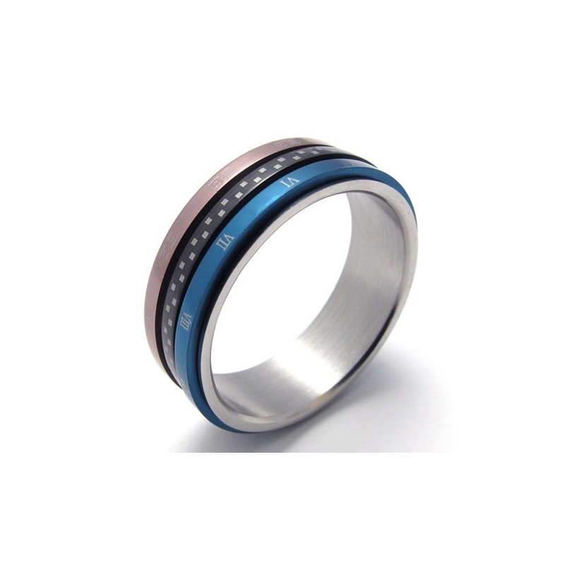 Bague En Titane Colorée Bague En Titane Colorée