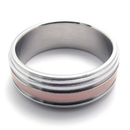 Bague En Titane Or Rose