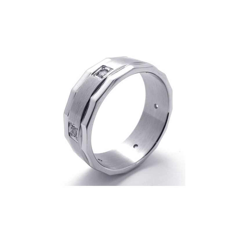 Bague En Titane Et Diamant Bague En Titane Et Diamant