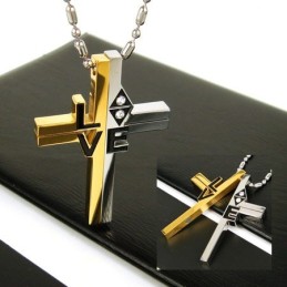 Pendentif En Titane Pur Avec Croix D'Amour Pour Homme Cool