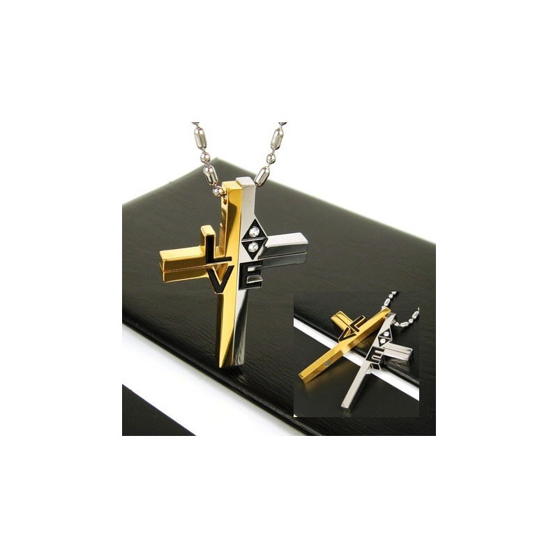 Pendentif En Titane Pur Avec Croix D'Amour Pour Homme Cool Pendentif En Titane Pur Avec Croix D'Amour Pour Homme Cool