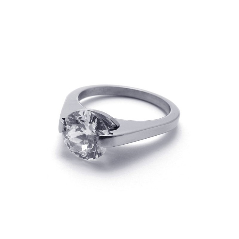 Bague En Titane Et Diamant Bague En Titane Et Diamant