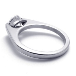 Bague En Titane Et Diamant