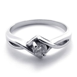 Bague En Titane Et Diamant Pour Femme