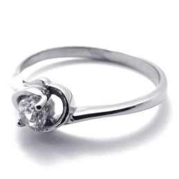 Bague En Titane Et Diamant Pour Femme
