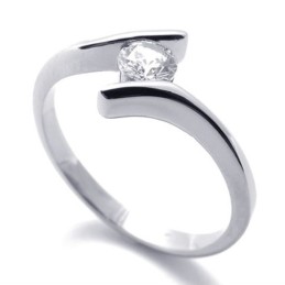 Bague En Titane Et Diamant Pour Femme