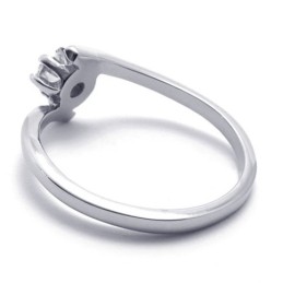 Bague En Titane Et Diamant Pour Femme