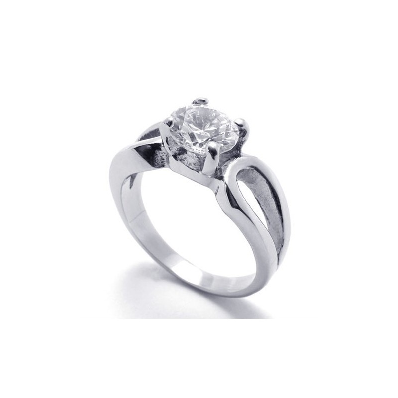 Bague En Titane Et Diamant Pour Femme