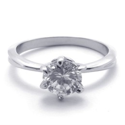 Bague En Titane Et Diamant