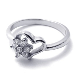 Bague En Titane Et Diamant