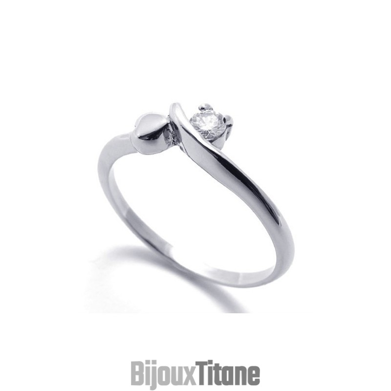 Bague En Titane Et Diamant Bague En Titane Et Diamant