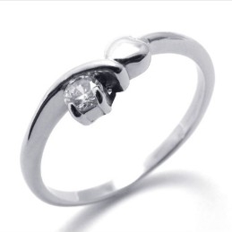 Bague En Titane Et Diamant
