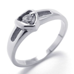 Bague En Titane Et Diamant Pour Femme